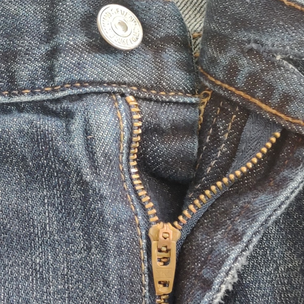 7 For All Mankind Bootcut Jeans Mens Size 40 Dark Wash Denim Cotton Pocket Flaps - Picture 10 of 14